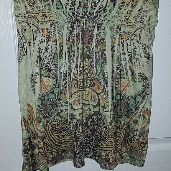 Apt 9 cinched waist top Sz.M EUC. - Picture 3 of 5